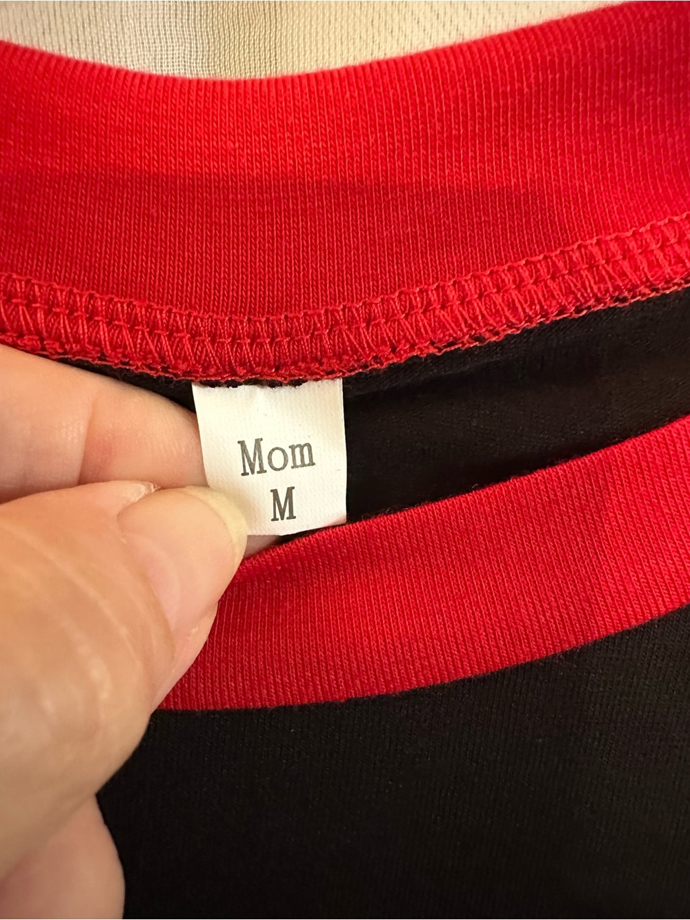 Family Christmas Pajamas. Black & Red Merry Christmas Pajama Set. - Picture 4 of 11